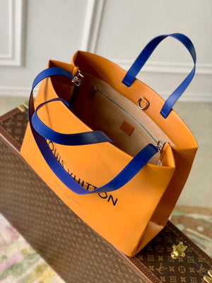 LV M24457 Louis Vuitton Shopper Tote MM Bag Safran - Default Title - View 8