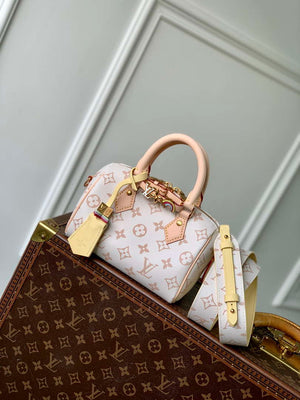 LV M24474 Louis Vuitton SPEEDY 18 LV&I Monogram White - Default Title - View 1