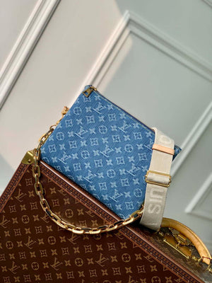 LV M24564 Louis Vuitton Coussin PM Handbag lambskin Navy Blue - Default Title - View 2