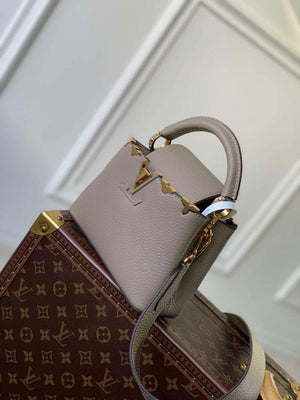 LV M24567 Louis Vuitton Capucines Mini Handbag Galet - Default Title - View 3