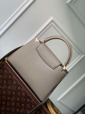 LV M24567 Louis Vuitton Capucines MM Handbag Galet - Default Title - View 2