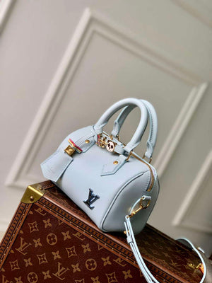 LV M24604 Louis Vuitton SPEEDY 18 LV&I Calf Leather Handbag Olympic Blue - Default Title - View 2