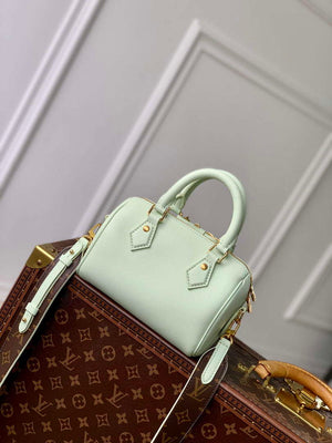 LV M24605 Louis Vuitton SPEEDY 18 LV&I Calf Leather Handbag Matcha Green - Default Title - View 3