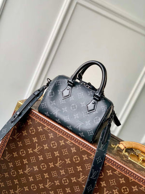 LV M24606 Louis Vuitton Nano SPEEDY 18 Monogram Black - Default Title - View 3