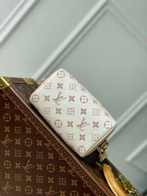 LV M24606 Louis Vuitton SPEEDY 18 LV&I Monogram Dune Coated Canvas Bag Beige - Default Title - View 4