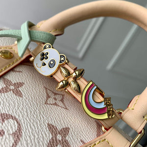 LV M24606 Louis Vuitton SPEEDY 18 LV&I Monogram Dune Coated Canvas Bag Beige - Default Title - View 5