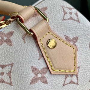 LV M24606 Louis Vuitton SPEEDY 18 LV&I Monogram Dune Coated Canvas Bag Beige - Default Title - View 7