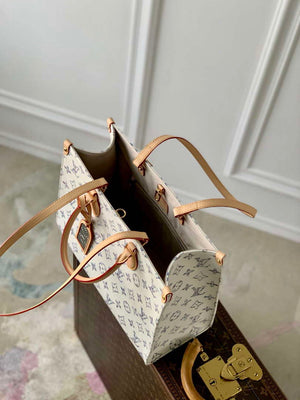 LV M24708 Louis Vuitton OnTheGo MM Bag Multicolor Beige - Default Title - View 9