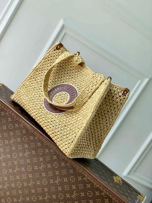 LV M24723 Louis Vuitton OnTheGo MM Bag Natural Tan - Default Title - View 2