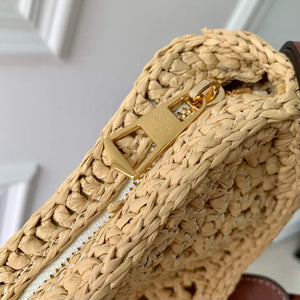 LV M24811 Louis Vuitton Croissant MM Handbag Natural/Tan - Default Title - View 8