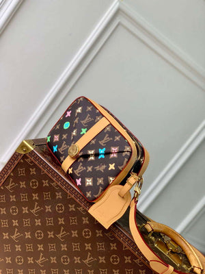 LV M24820 Louis Vuitton Envelope Messenger Cross-body Bag Chocolate - Default Title - View 2
