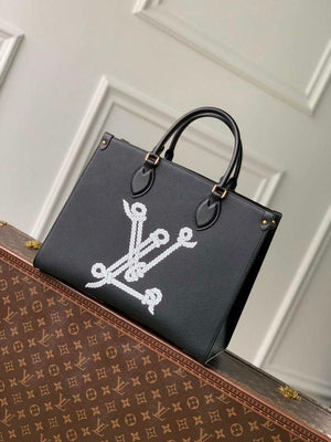 LV M24834 Louis Vuitton OnTheGo MM Bag Black - Default Title - View 1