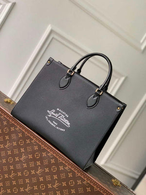 LV M24834 Louis Vuitton OnTheGo MM Bag Black - Default Title - View 3