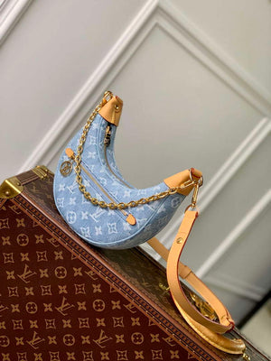 LV M24846 Louis Vuitton Loop Bag Sky Blue Monogram denim - Default Title - View 2