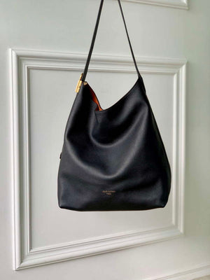 LV M24856 Louis Vuitton Low Key Hobo MM Handbag Black - Default Title - View 1