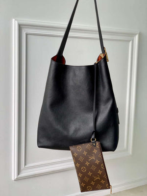 LV M24856 Louis Vuitton Low Key Hobo MM Handbag Black - Default Title - View 3