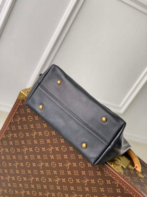 LV M24856 Louis Vuitton Low Key Hobo MM Handbag Black - Default Title - View 4