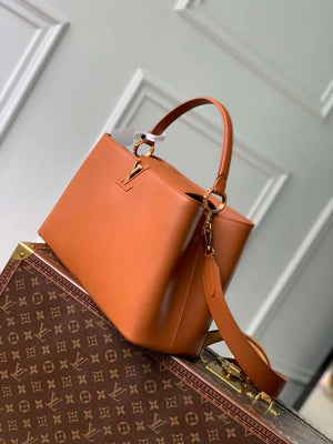 LV M24879 Louis Vuitton Capucines GM Souple Handbag Cognac - Default Title - View 2