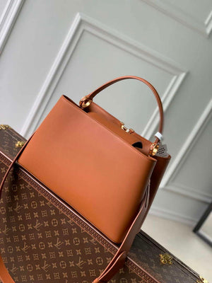 LV M24879 Louis Vuitton Capucines GM Souple Handbag Cognac - Default Title - View 3