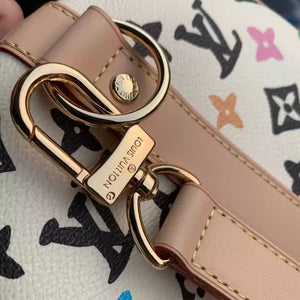 LV M24901 Louis Vuitton Keepall Bandouliere 50 Travel Bag White Multicolor - Default Title - View 5