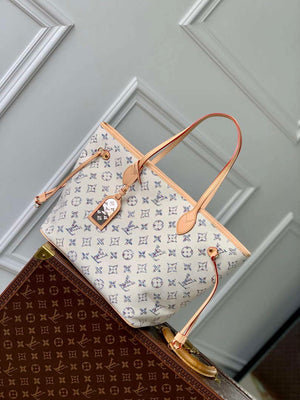 LV M24905 Louis Vuitton Neverfull MM Bag Multicolor Beige - Default Title - View 3