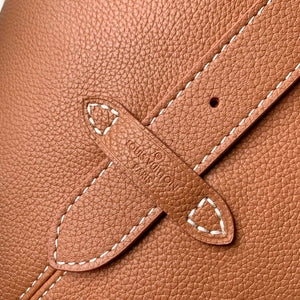 LV M24974 Louis Vuitton Low Key Hobo MM Handbag Cognac Brown - Default Title - View 5