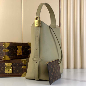 LV M24988 Louis Vuitton Low Key Hobo MM Handbag Green - Default Title - View 2