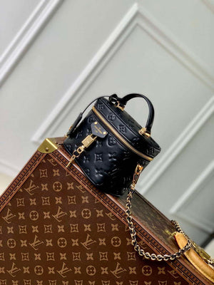 LV M25123 Louis Vuitton Vanity PM Handbag Black - Default Title - View 2