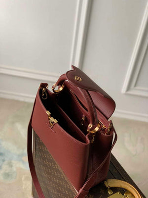 LV M25128 Louis Vuitton Capucines Mini Handbag Griotte Red - Default Title - View 7