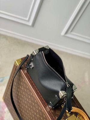 LV M25160 Louis Vuitton Side Trunk MM Handbag Black - Default Title - View 9