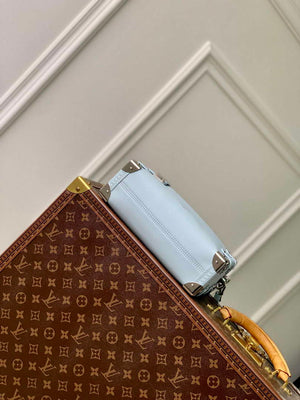 LV M25160 Louis Vuitton Side Trunk MM Handbag Olympe Blue - Default Title - View 4