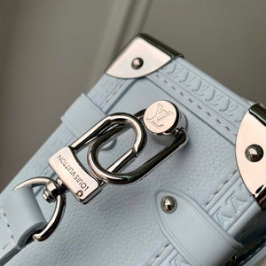 LV M25160 Louis Vuitton Side Trunk MM Handbag Olympe Blue - Default Title - View 7