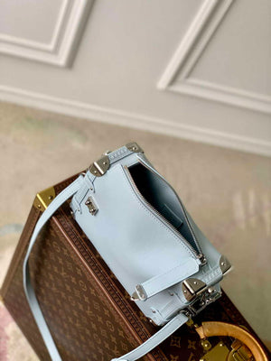LV M25160 Louis Vuitton Side Trunk MM Handbag Olympe Blue - Default Title - View 9