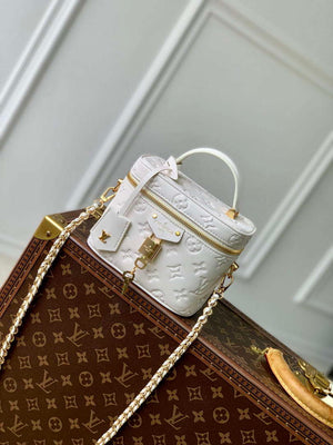 LV M25219 Louis Vuitton Vanity PM Handbag Cream - Default Title - View 1
