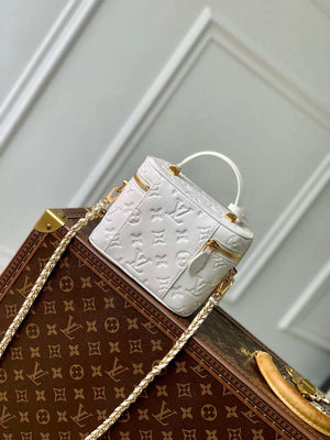 LV M25219 Louis Vuitton Vanity PM Handbag Cream - Default Title - View 3