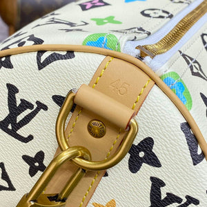 LV M25233 Louis Vuitton Keepall Bandouliere 45 Travel Bag Vanilla - Default Title - View 8
