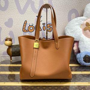 LV M25342 Louis Vuitton Low Key Cabas MM Bag Cognac Brown - Default Title - View 1