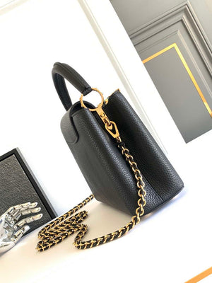 LV M25404 Louis Vuitton Capucines BB Bag Black - Default Title - View 2