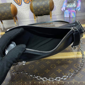 LV M25445 Louis Vuitton Slim Trunk Bag Black - Default Title - View 9