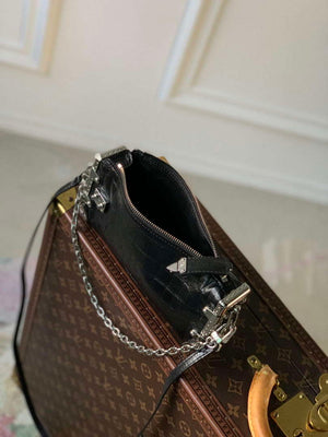LV M25445 Louis Vuitton Slim Trunk Bag Crocodile Pattern Black - Default Title - View 9
