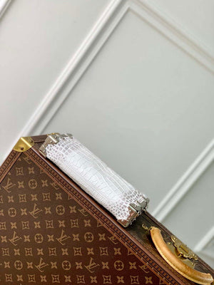 LV M25445 Louis Vuitton Slim Trunk Bag Crocodile Pattern White - Default Title - View 4