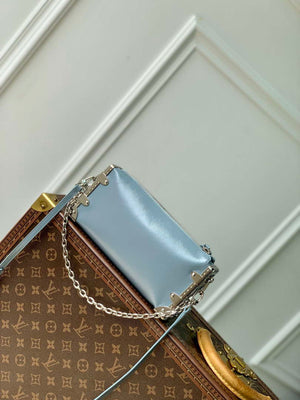 LV M25445 Louis Vuitton Slim Trunk Bag Gray Blue - Default Title - View 2