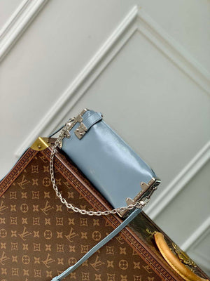 LV M25445 Louis Vuitton Slim Trunk Bag Gray Blue - Default Title - View 6