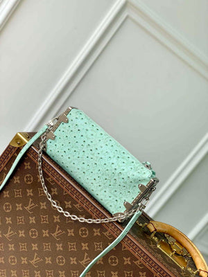 LV M25445 Louis Vuitton Slim Trunk Bag Ostrich Pattern Fruit green - Default Title - View 3