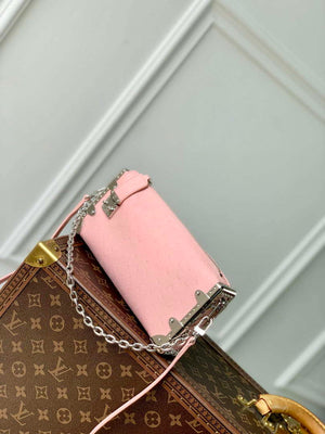 LV M25445 Louis Vuitton Slim Trunk Bag Ostrich Pattern Pink - Default Title - View 2