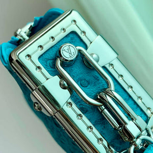 LV M25445 Louis Vuitton Slim Trunk Bag Ostrich Pattern Royal blue - Default Title - View 7