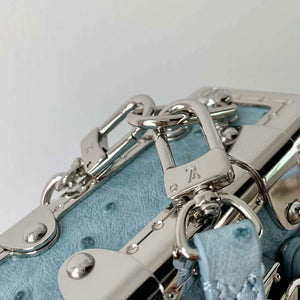 LV M25445 Louis Vuitton Slim Trunk Bag Ostrich Pattern Sky blue - Default Title - View 6