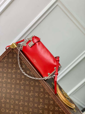 LV M25445 Louis Vuitton Slim Trunk Bag Red - Default Title - View 1