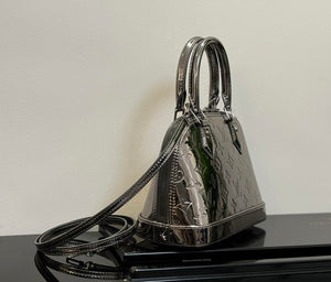 LV M26335 Louis Vuitton Alma BB Bag Silver Black - Default Title - View 2