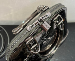 LV M26335 Louis Vuitton Alma BB Bag Silver Black - Default Title - View 3